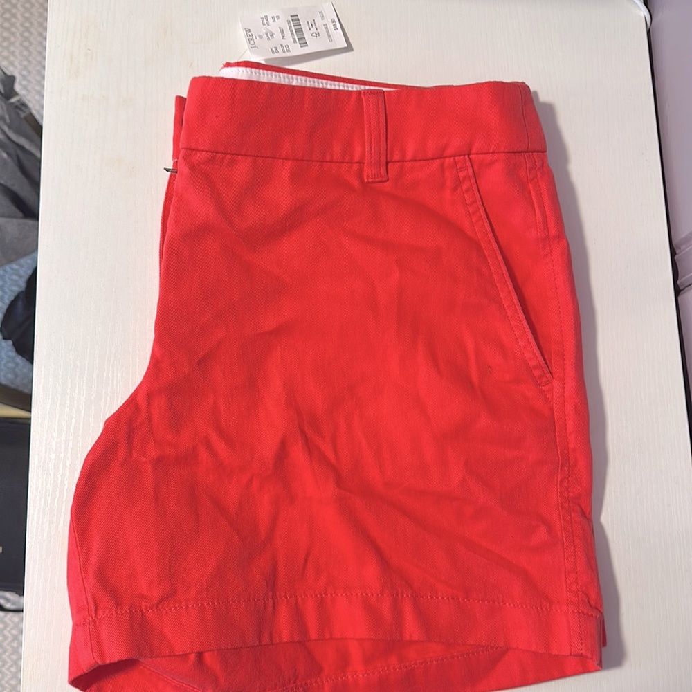 J. Crew coral 5” shorts size 10